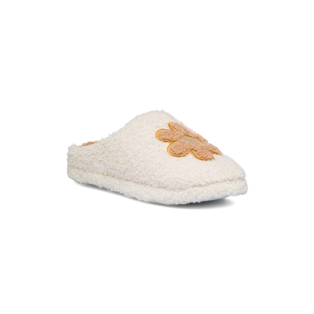 Ciabatte beige da Donna con fiore Hot Sand