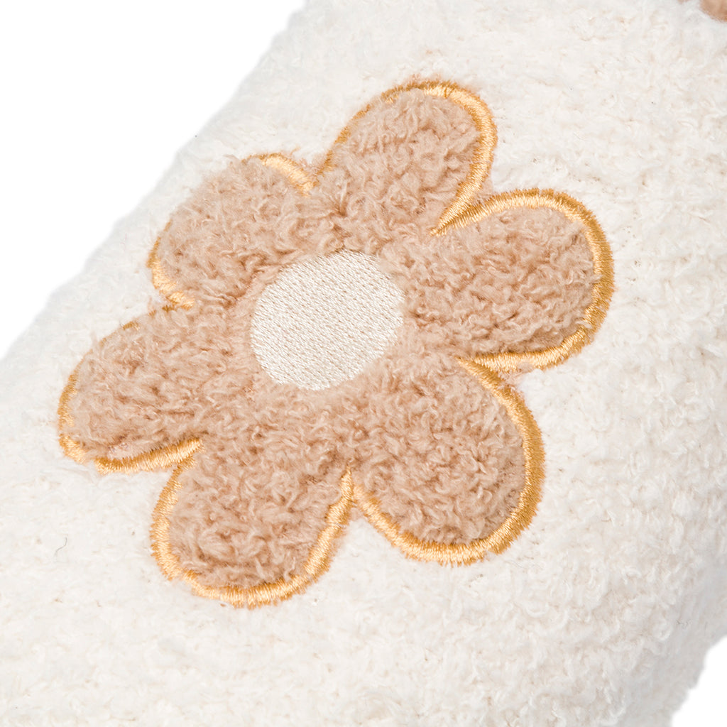 Ciabatte beige da Donna con fiore Hot Sand