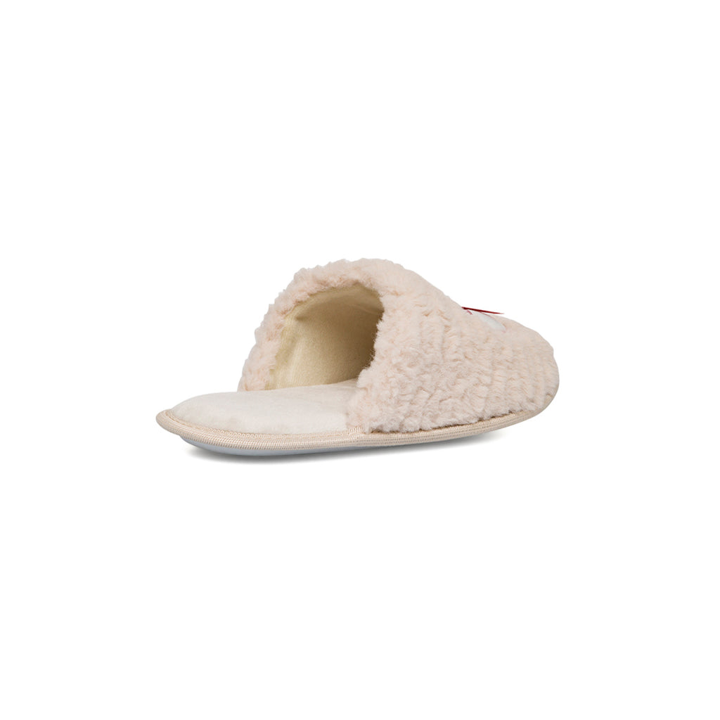 Pantofole da donna beige con ricamo Lora Ferres