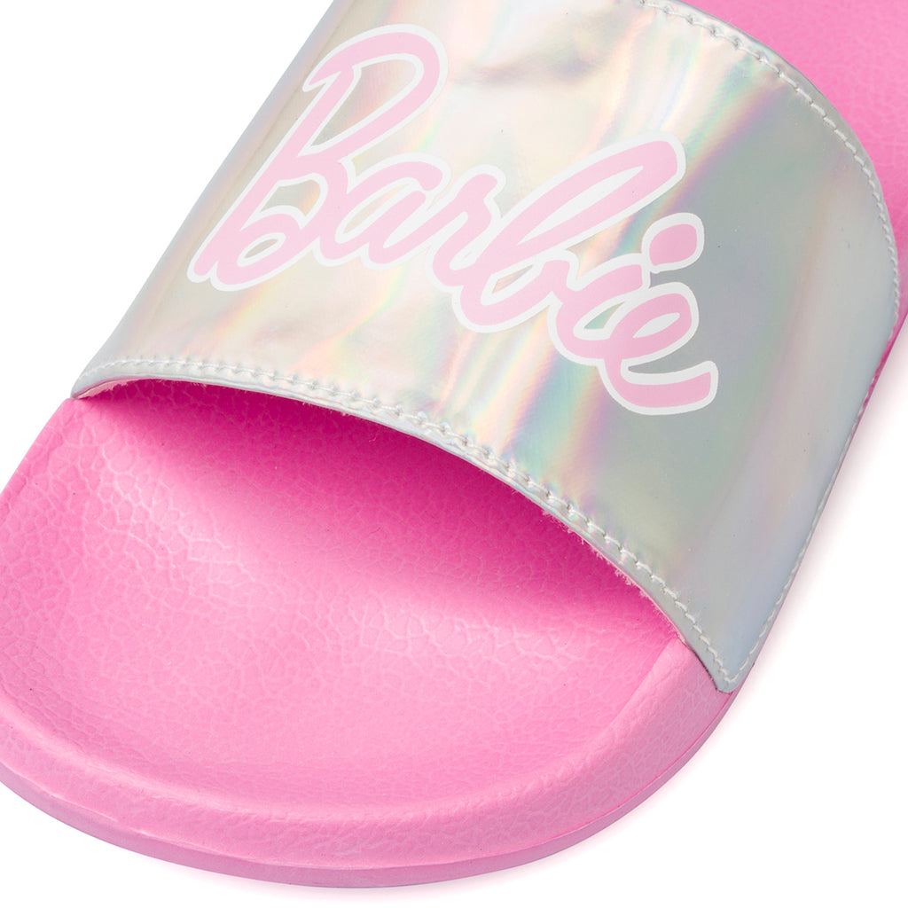 Ciabatte da donna rosa con fascia singola Barbie