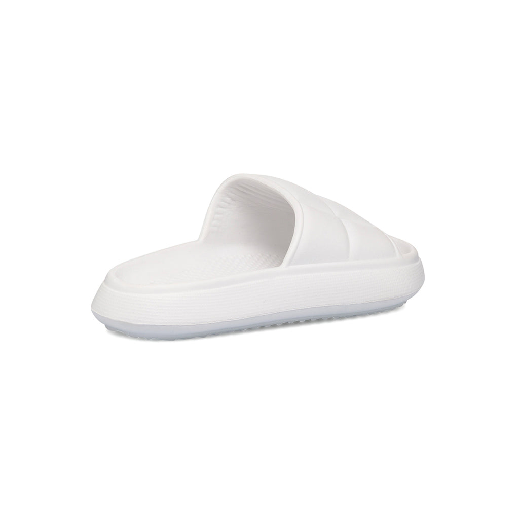 Ciabatte da donna bianche con dettaglio effetto trapuntato Jog