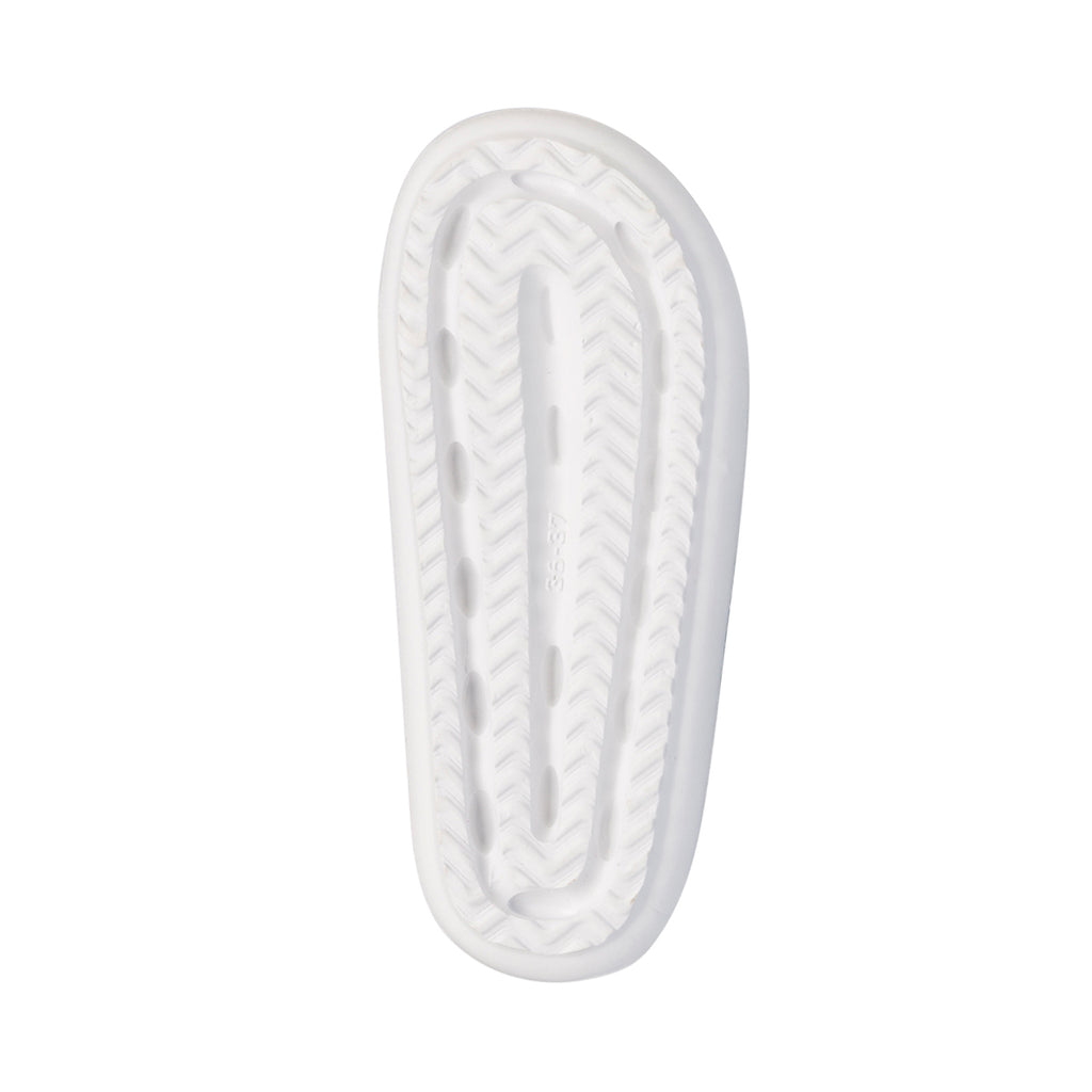 Ciabatte da donna bianche con dettaglio effetto trapuntato Jog