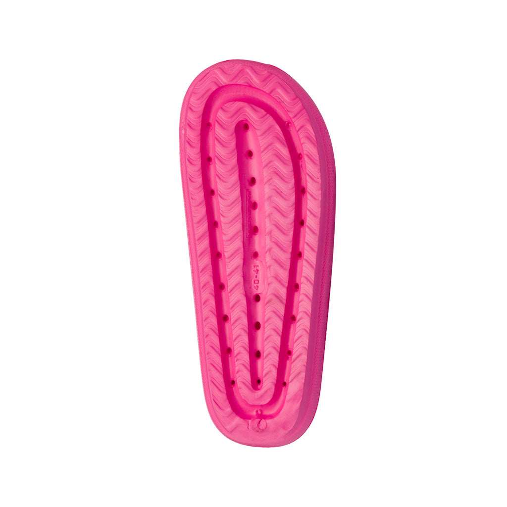 Ciabatte fucsia da Donna in gomma con fascia frontale e suola platform Jog