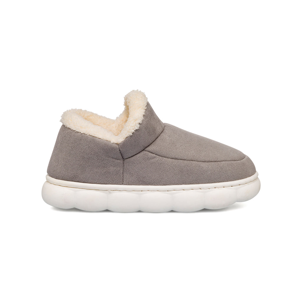 Pantofole grigie da Donna in similpelle effetto scamosciato Lora Ferres