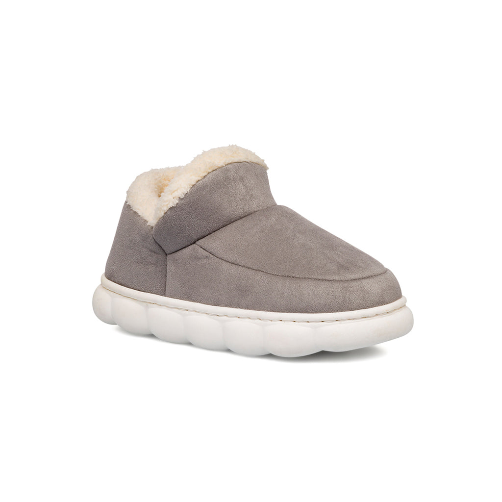 Pantofole grigie da Donna in similpelle effetto scamosciato Lora Ferres