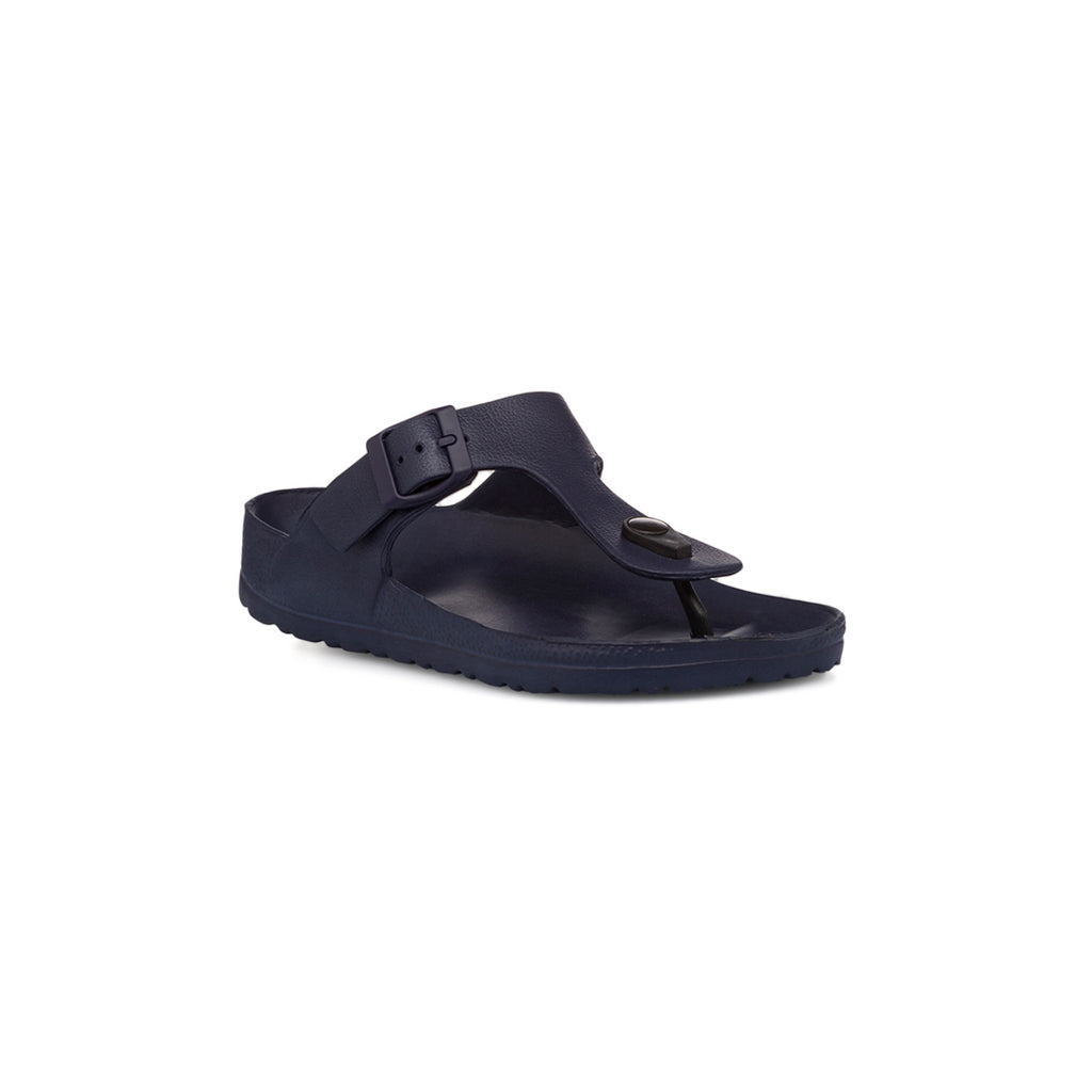 Ciabatte infradito a fascia blu da Donna con cinturino regolabile Feetty
