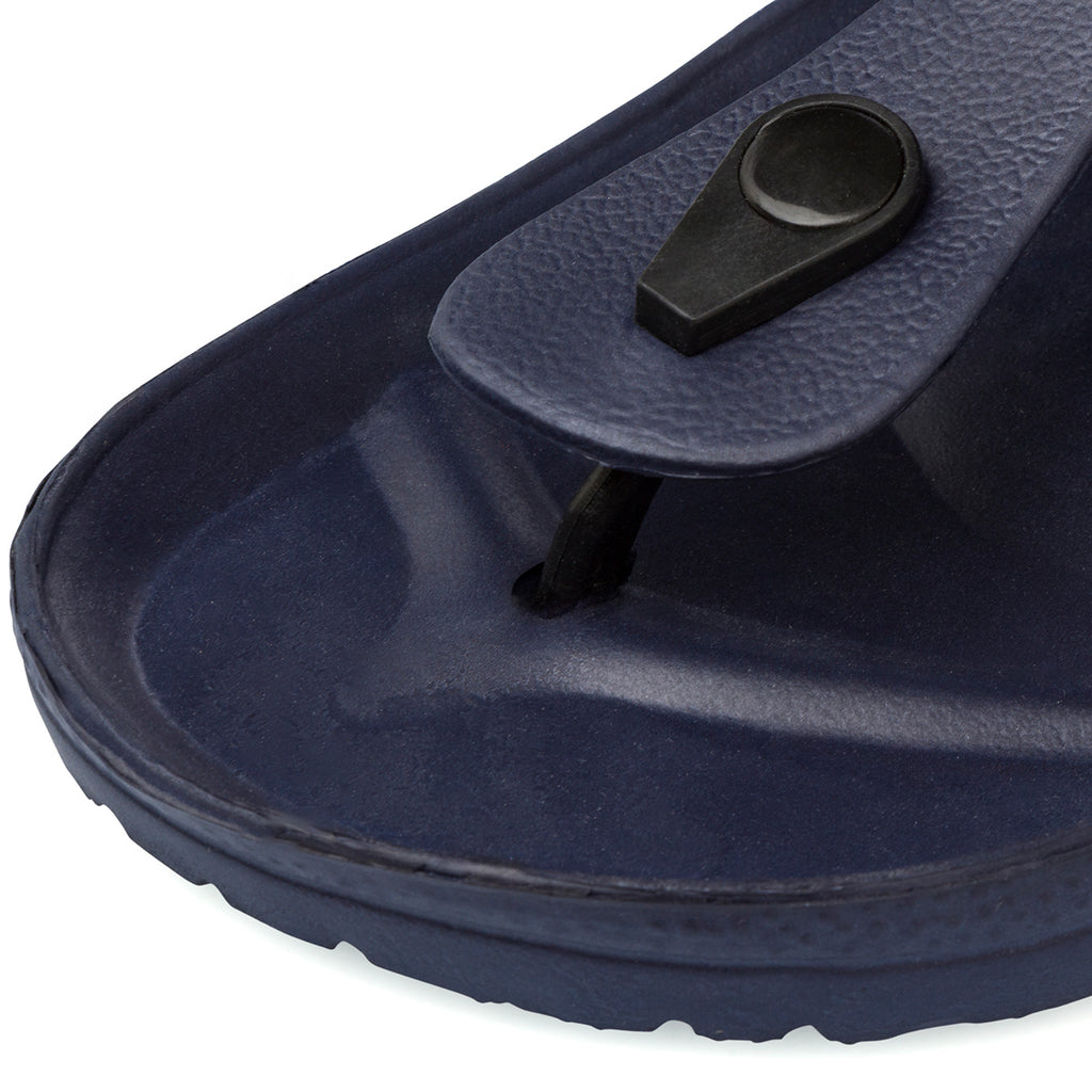 Ciabatte infradito a fascia blu da Donna con cinturino regolabile Feetty