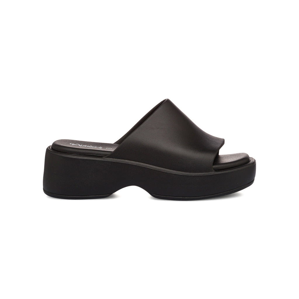 Ciabatte minimal nere da Donna con suola alta De Fonseca