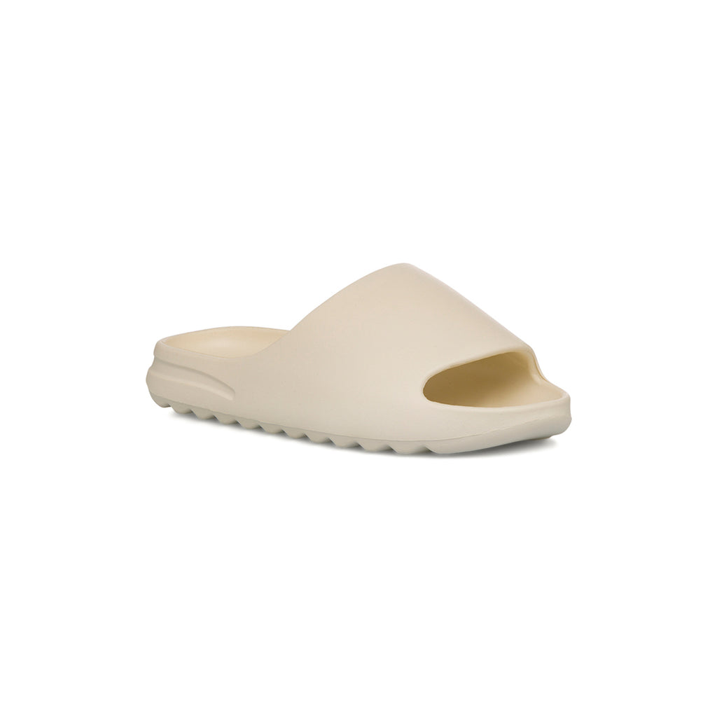 Ciabatte in gomma beige da Donna con suola rialzata Hot Sand