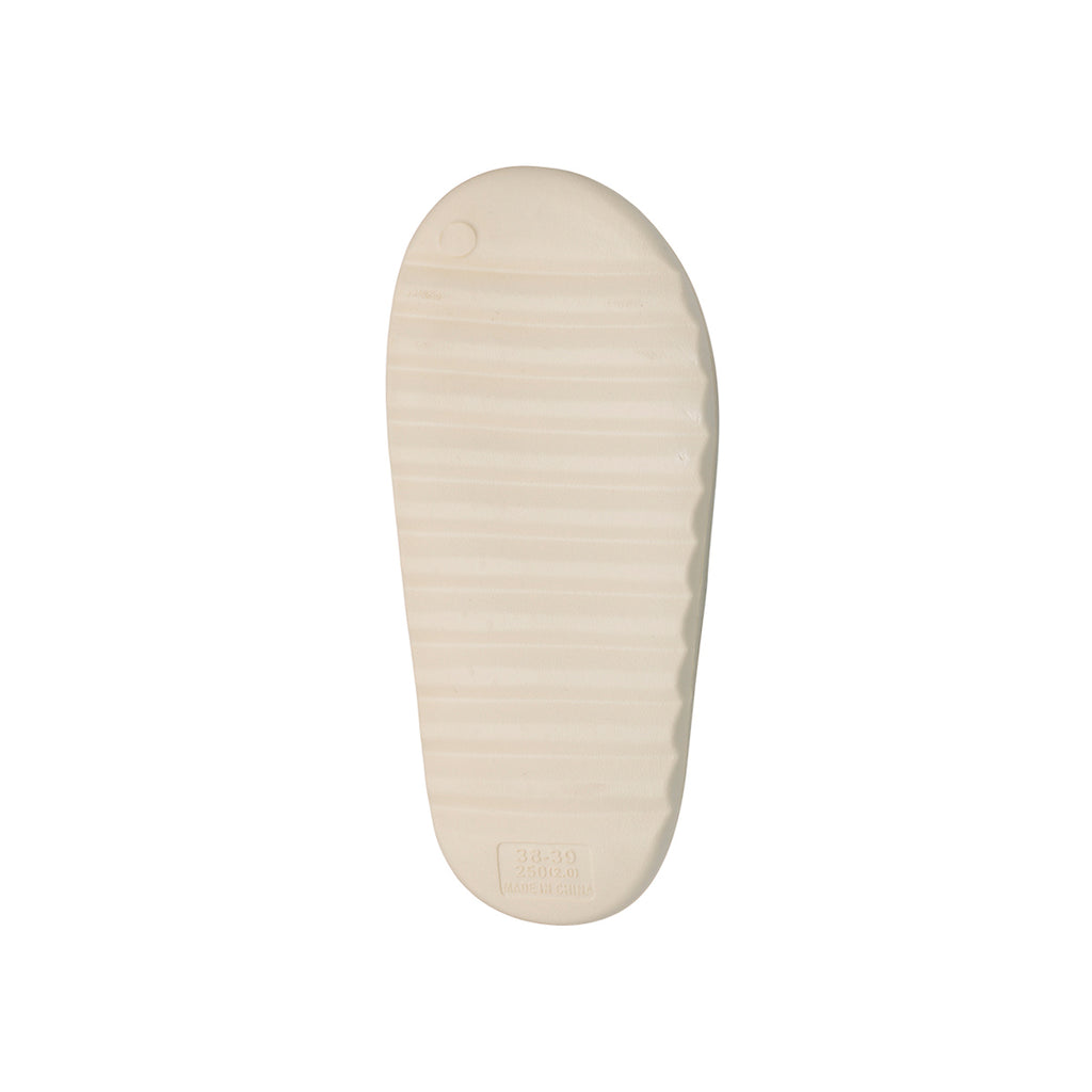 Ciabatte in gomma beige da Donna con suola rialzata Hot Sand