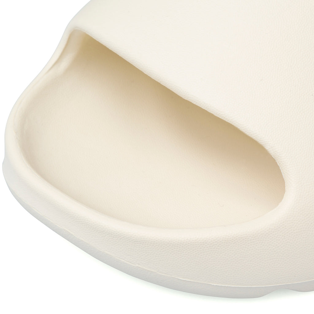 Ciabatte in gomma beige da Donna con suola rialzata Hot Sand