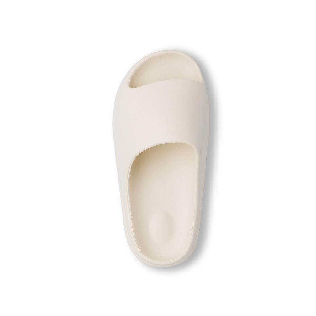 Ciabatte in gomma beige da Donna con suola rialzata Hot Sand