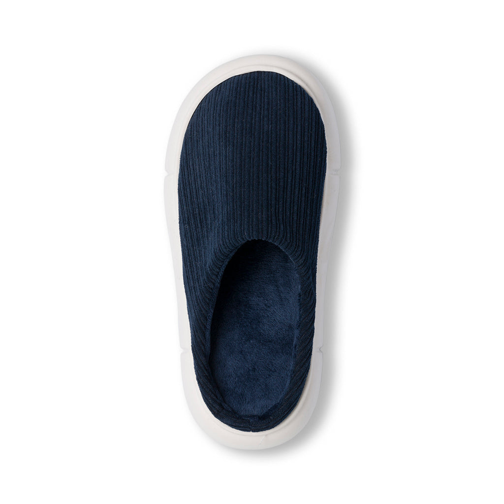 Pantofole blu da Uomo in velluto Jog