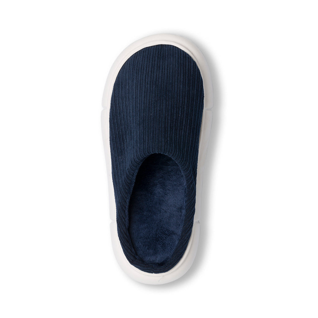 Pantofole blu da Uomo in velluto Jog