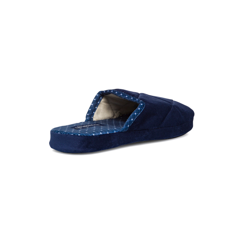 Ciabatte blu da Uomo effetto velluto De Fonseca