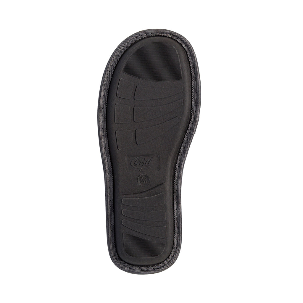 Pantofole da uomo Griff grigie e verdi in tessuto fantasia tartan