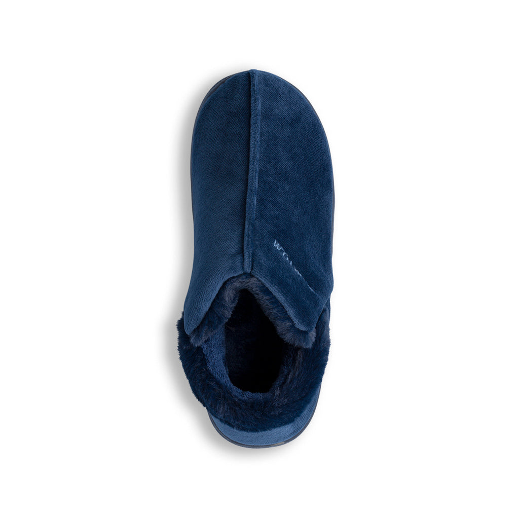 Pantofole da Uomo blu effetto velluto Feetty