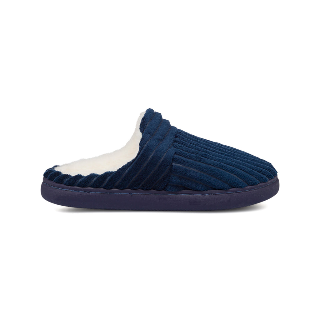 Pantofole blu da Uomo in tessuto Feetty
