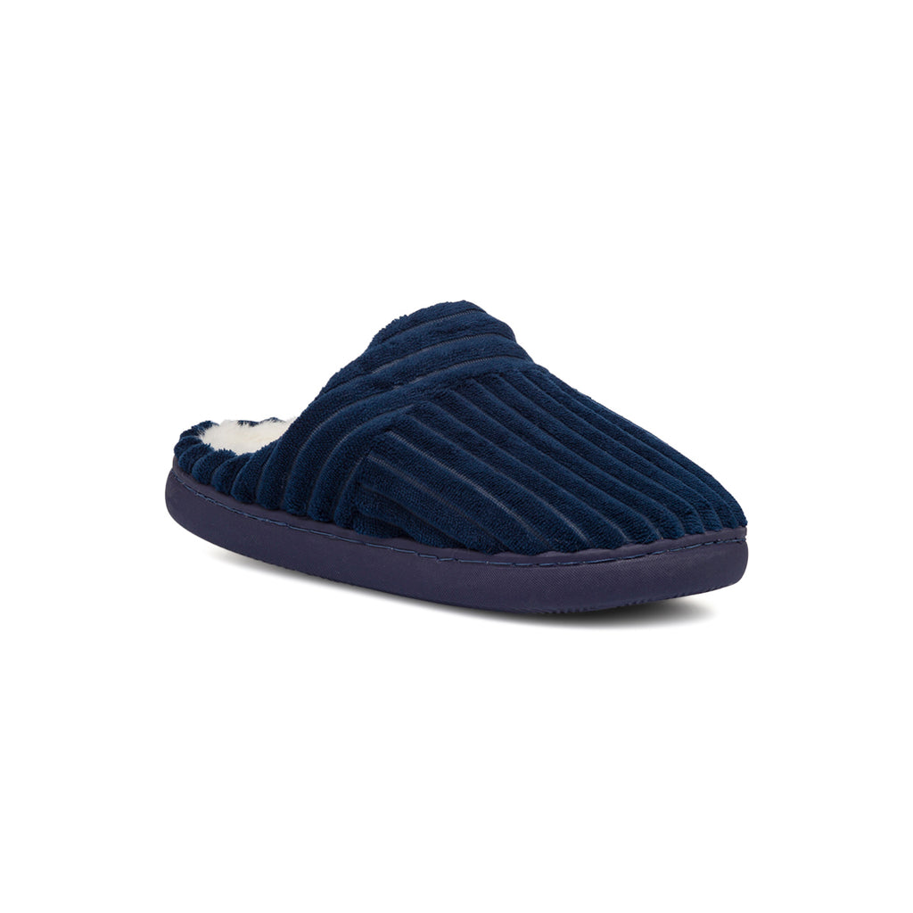 Pantofole blu da Uomo in tessuto Feetty