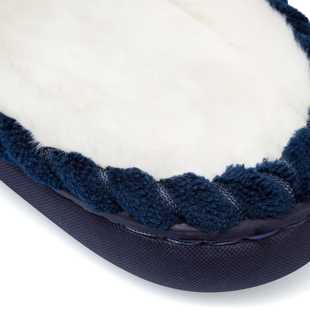 Pantofole blu da Uomo in tessuto Feetty