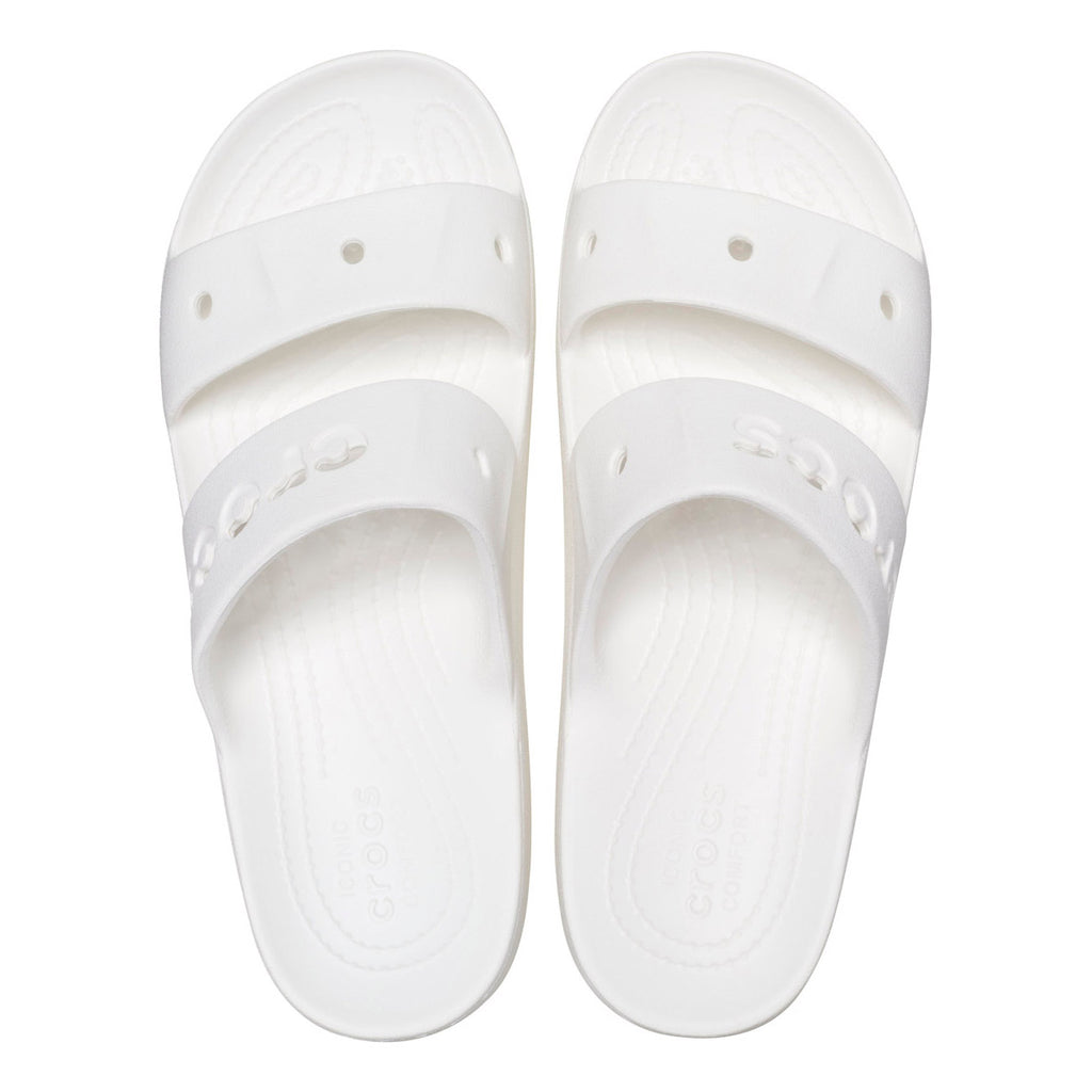 Ciabatte bianche a fascia da Donna con suola sagomata Crocs