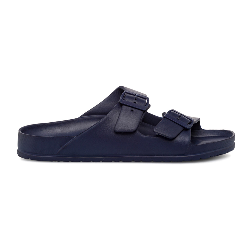 Ciabatte in gomma Blu Navy con fibbie da Uomo Feetty