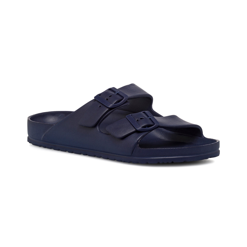 Ciabatte in gomma Blu Navy con fibbie da Uomo Feetty