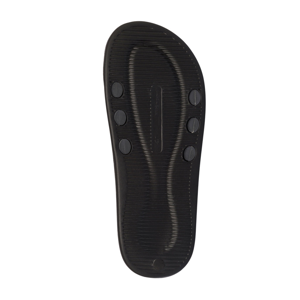 Ciabatte da uomo nere con dettagli fantasia militare De Fonseca