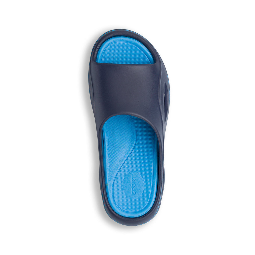 Ciabatte blu da Uomo con dettagli in contrasto azzurri Feety