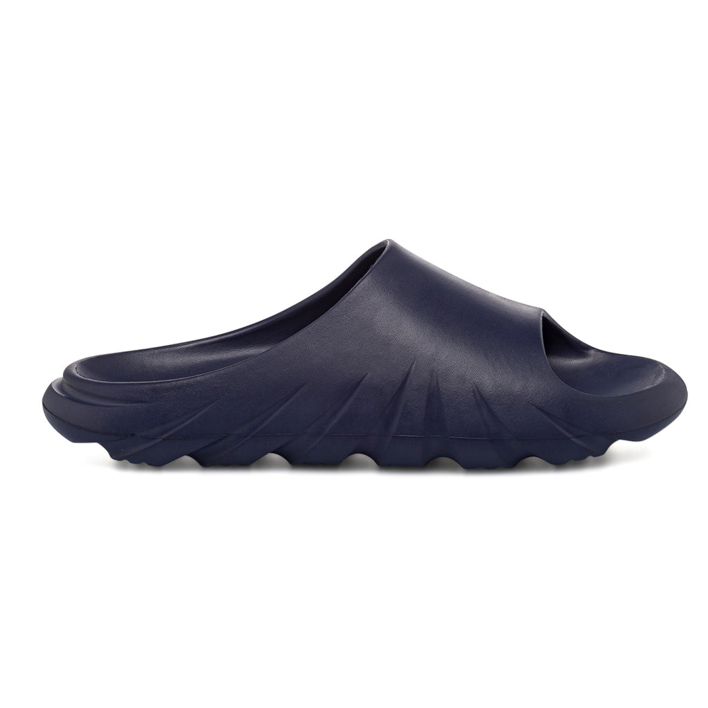 Ciabatte in gomma Blu con suola sagomata da Uomo Feetty