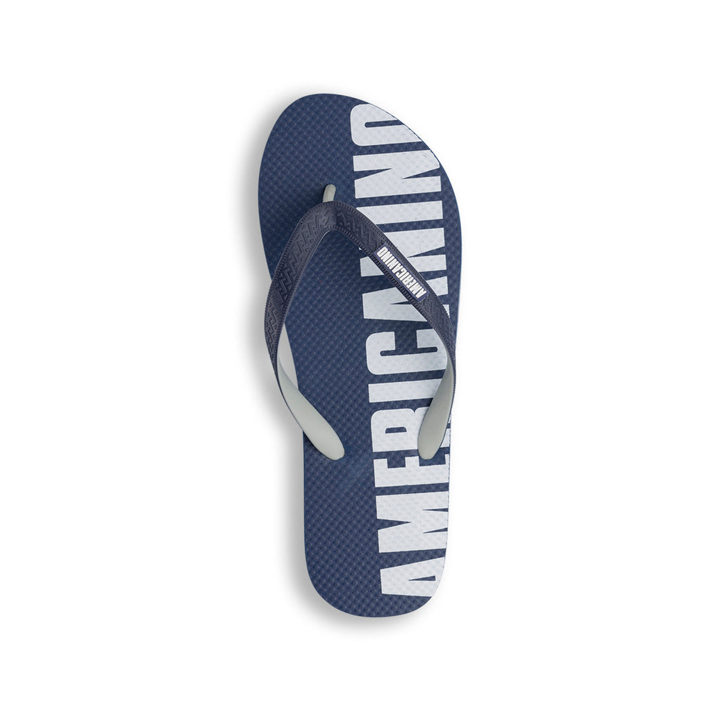 Ciabatte Infradito blu da Uomo con logo sulla suola Americanino