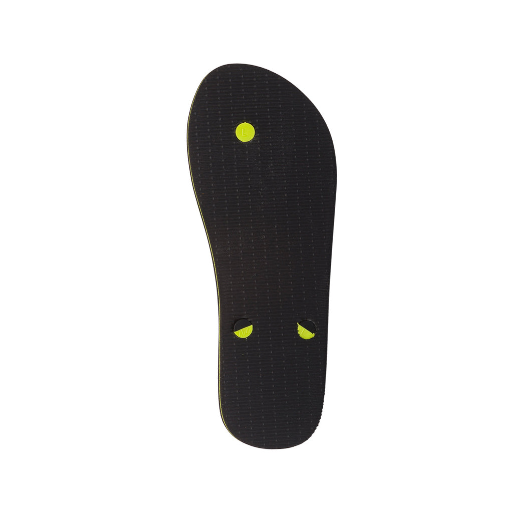 Ciabatte Infradito Nere da Uomo con inserti giallo fluo Nautica