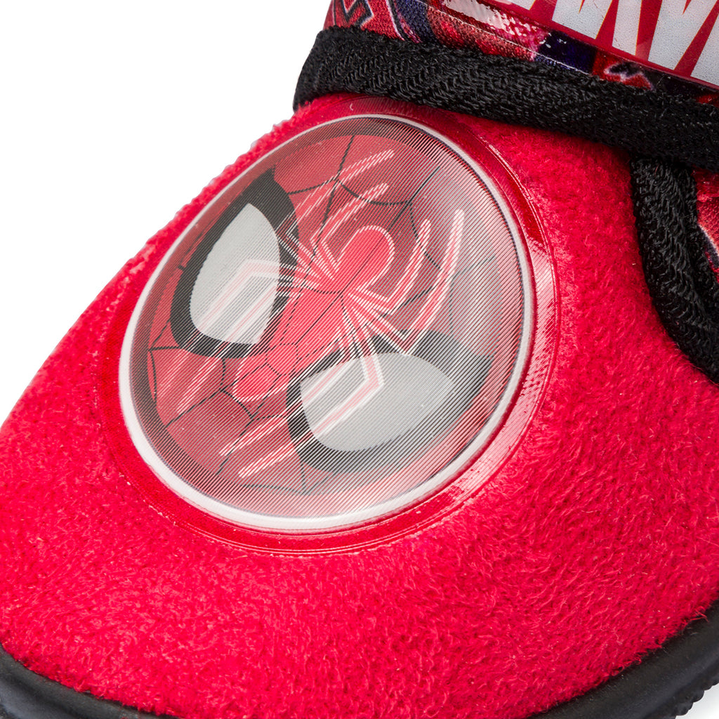 Pantofole da bambino rosse con logo Spiderman