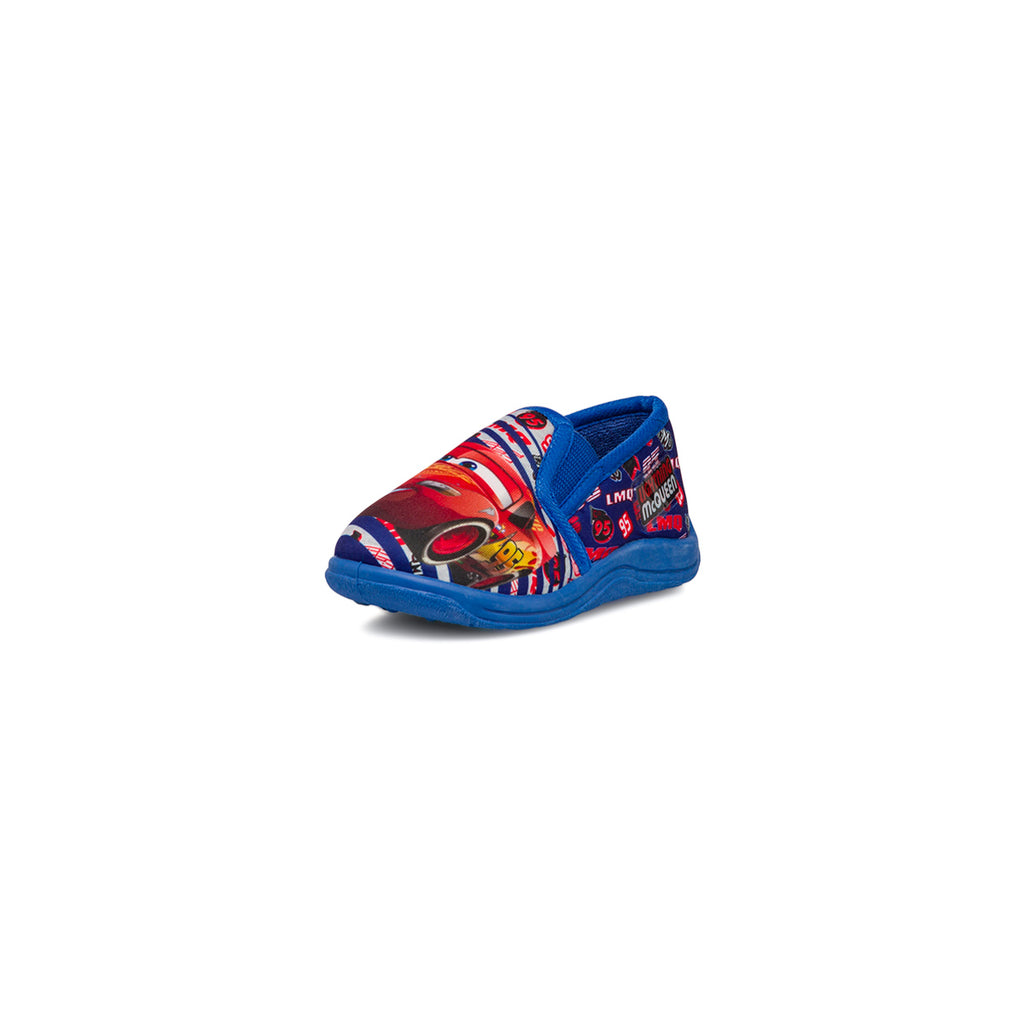 Pantofole da bambino blu con logo Cars