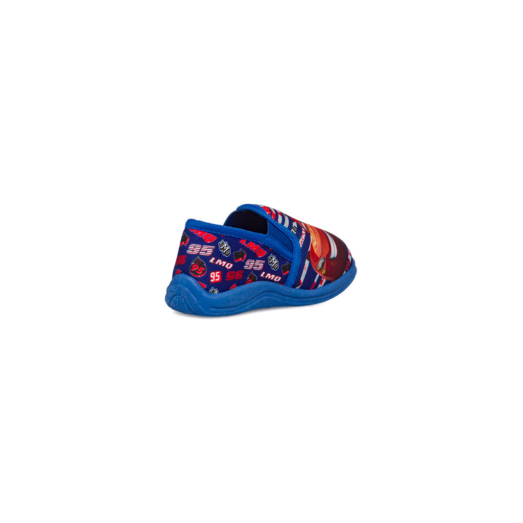 Pantofole da bambino blu con logo Cars
