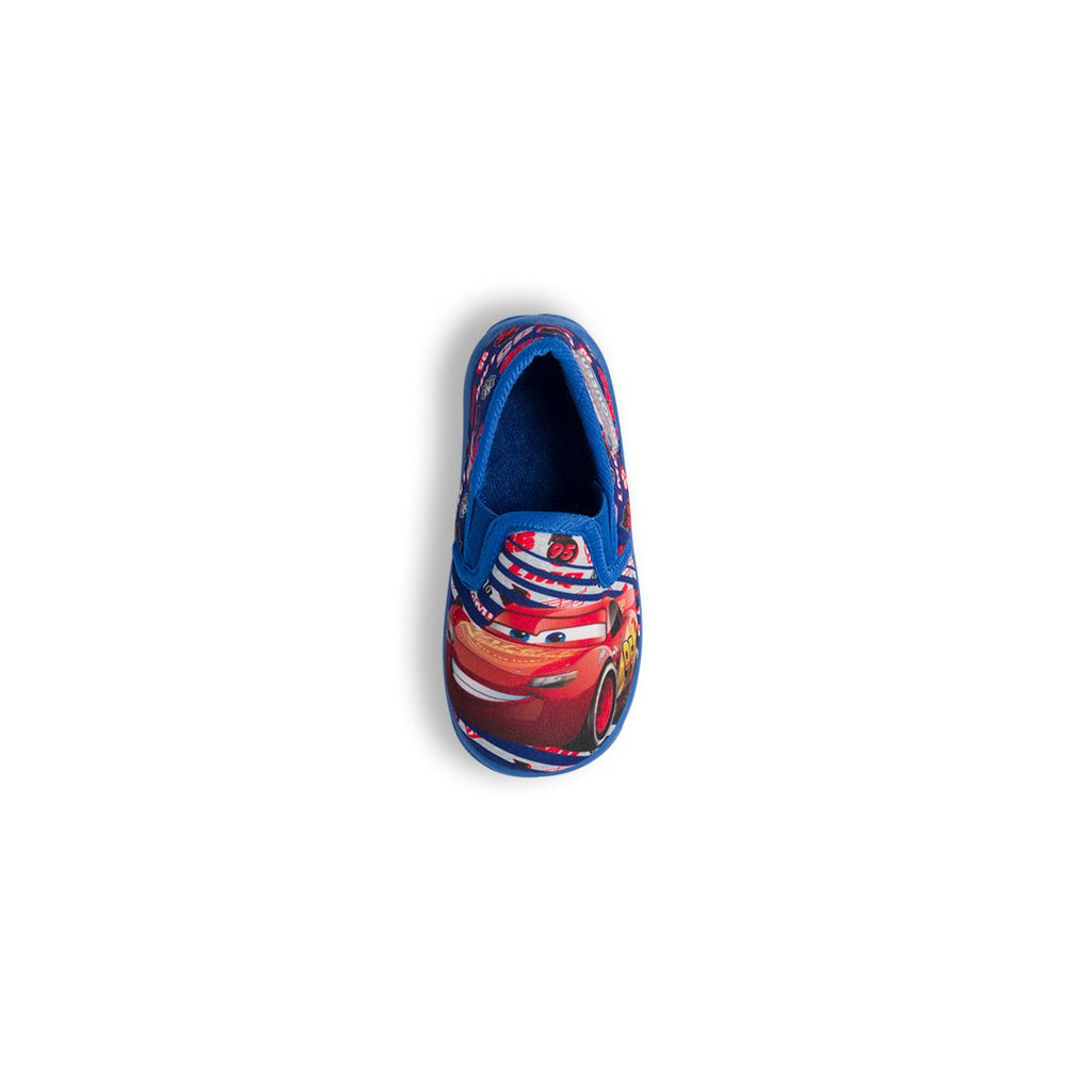 Pantofole da bambino blu con logo Cars