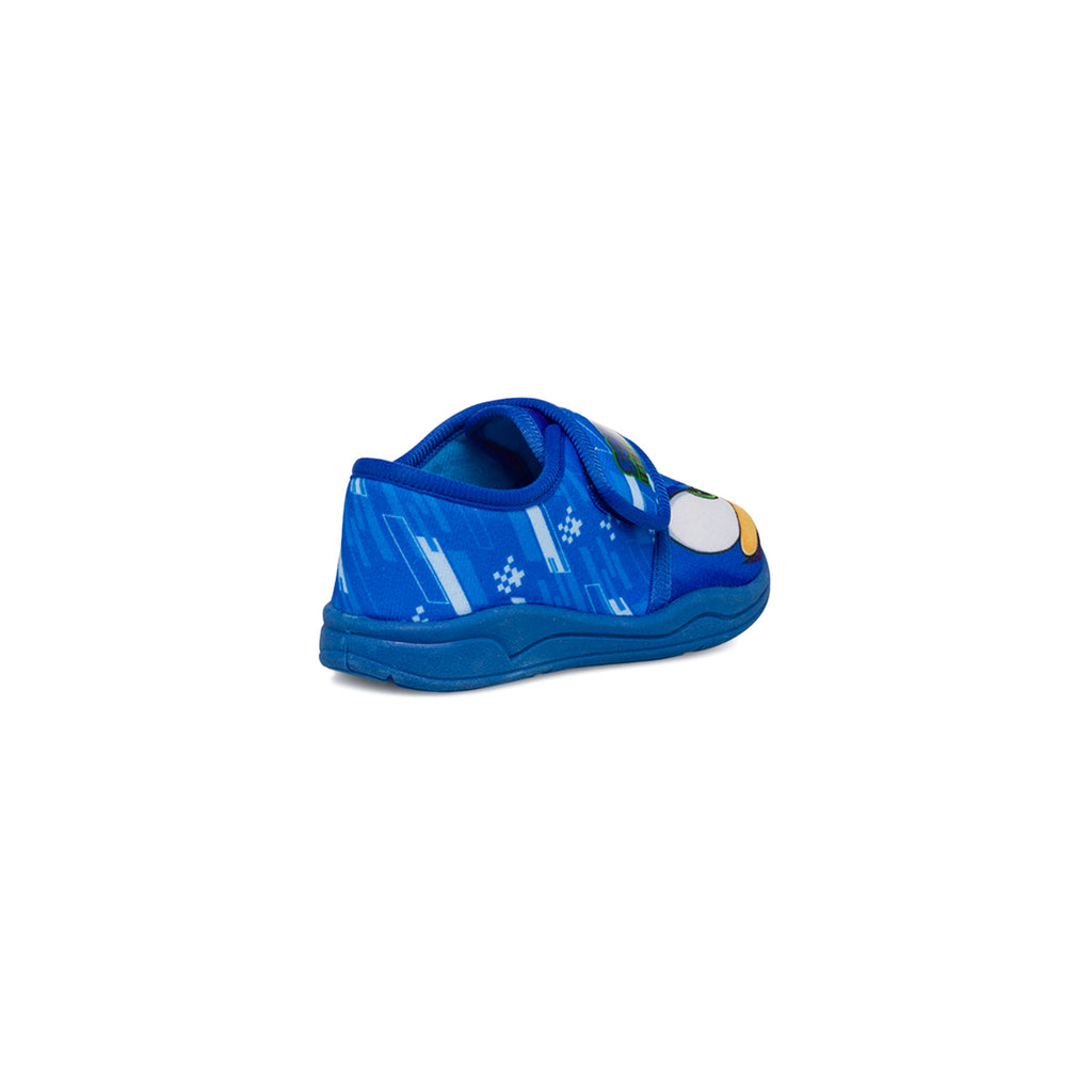 Pantofole da bambino blu con logo Sonic