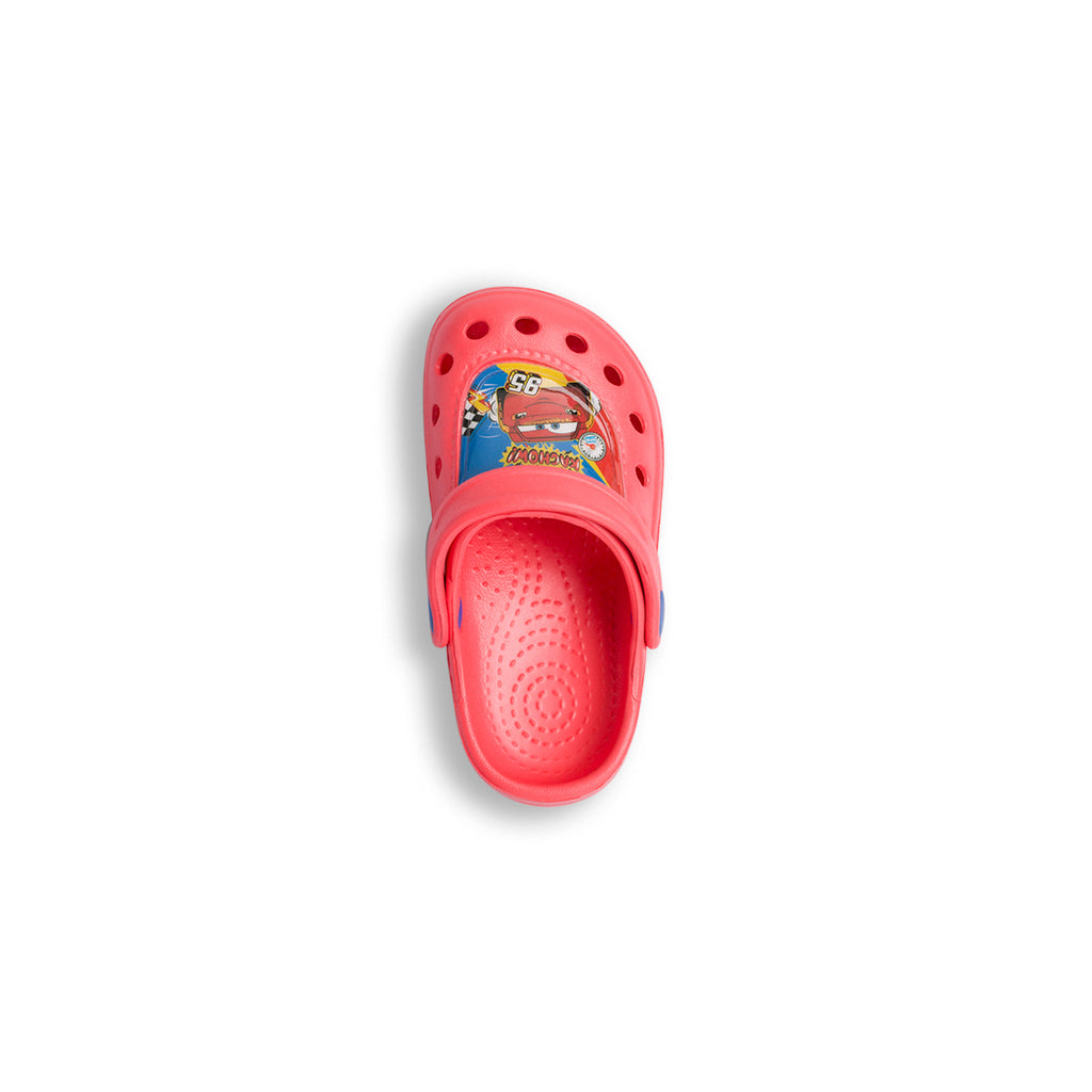 Sabot da bambino rossi con stampa Cars