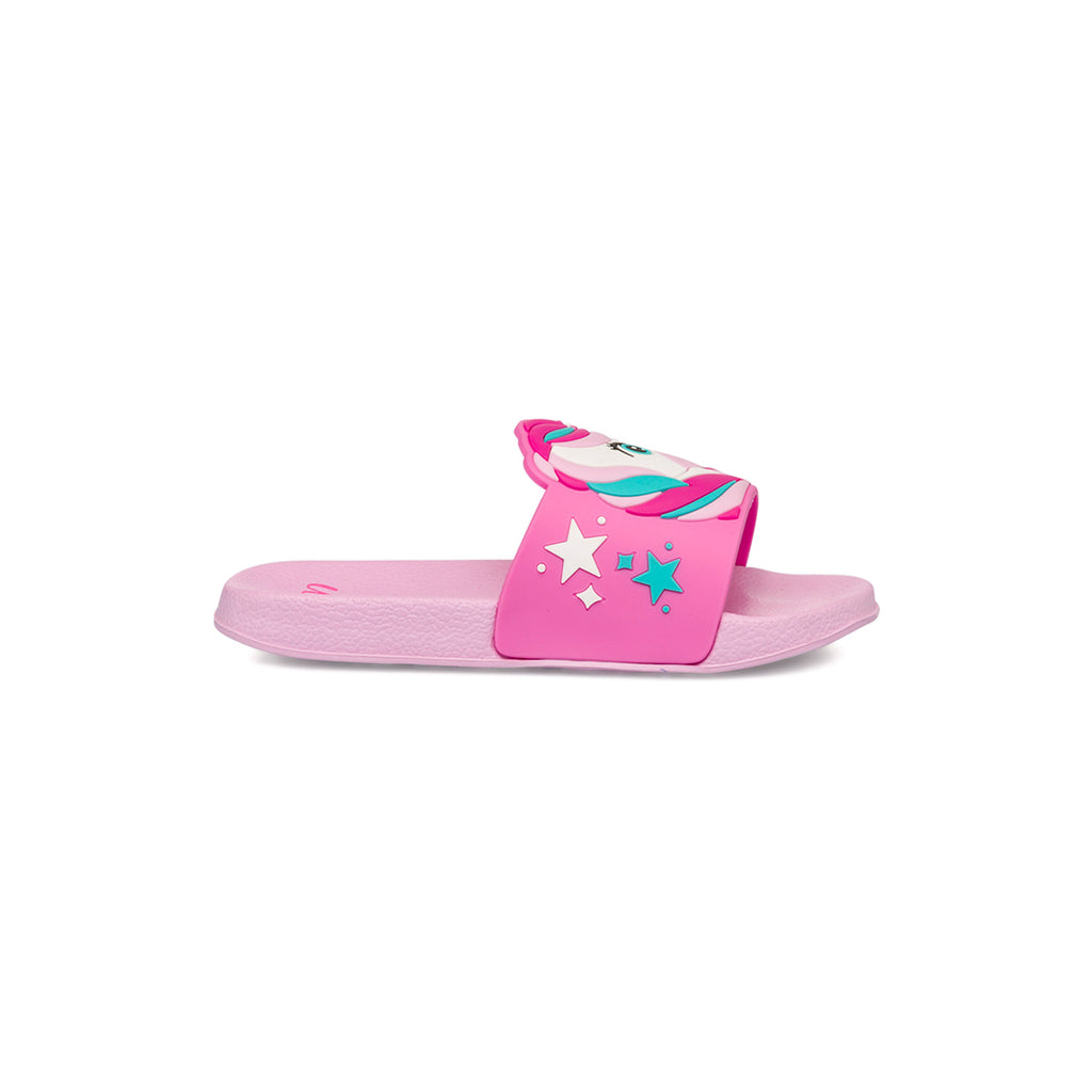 Ciabatte Bambina Rosa con stampa colorato Unicorno