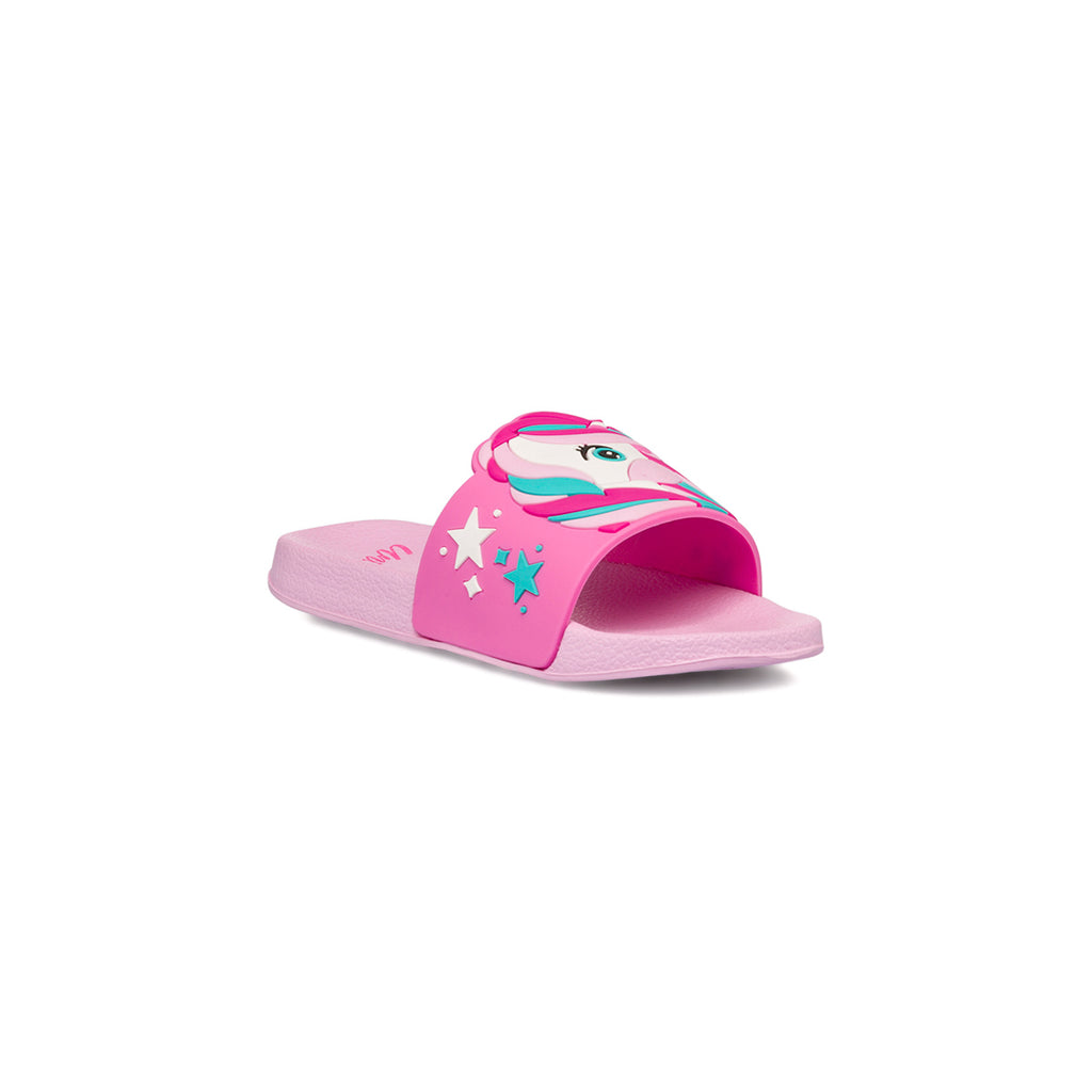 Ciabatte Bambina Rosa con stampa colorato Unicorno