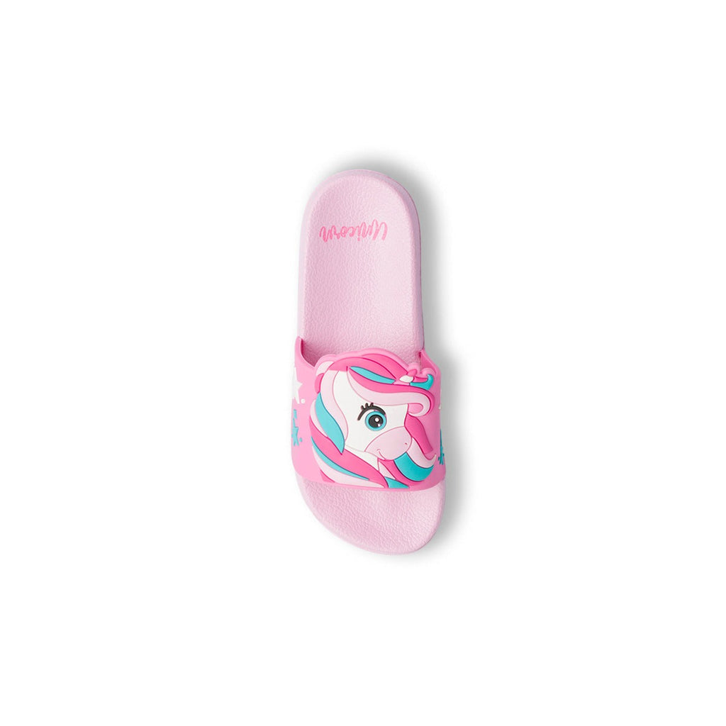 Ciabatte Bambina Rosa con stampa colorato Unicorno
