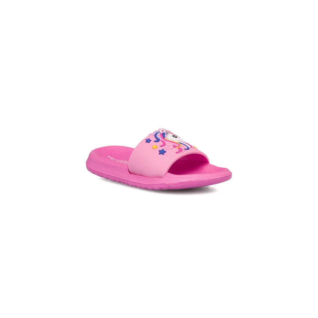 Ciabatte da bambina rosa con unicorno Hot Sand