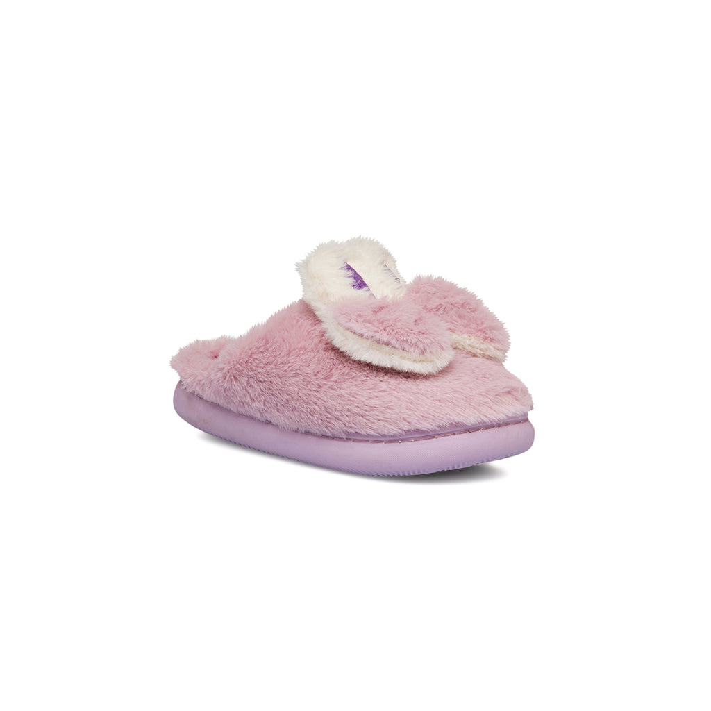 Ciabatte con fiocco lilla da bambina Feetty