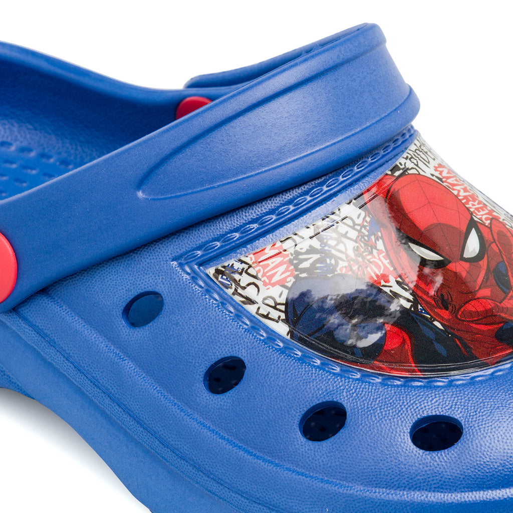 Ciabatte Chiuse Blu da Bambino con stampa frontale Spiderman
