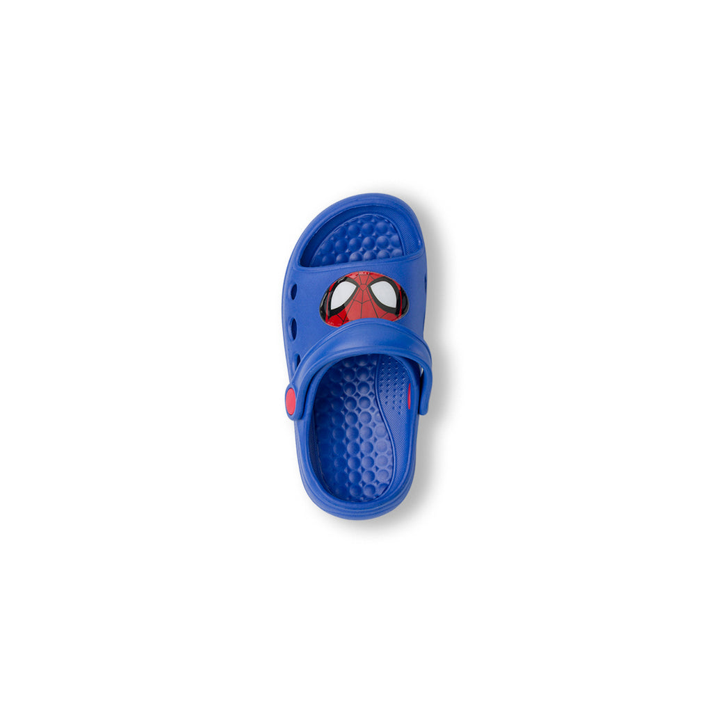Ciabatte blu da Bambino con stampa frontale Spiderman