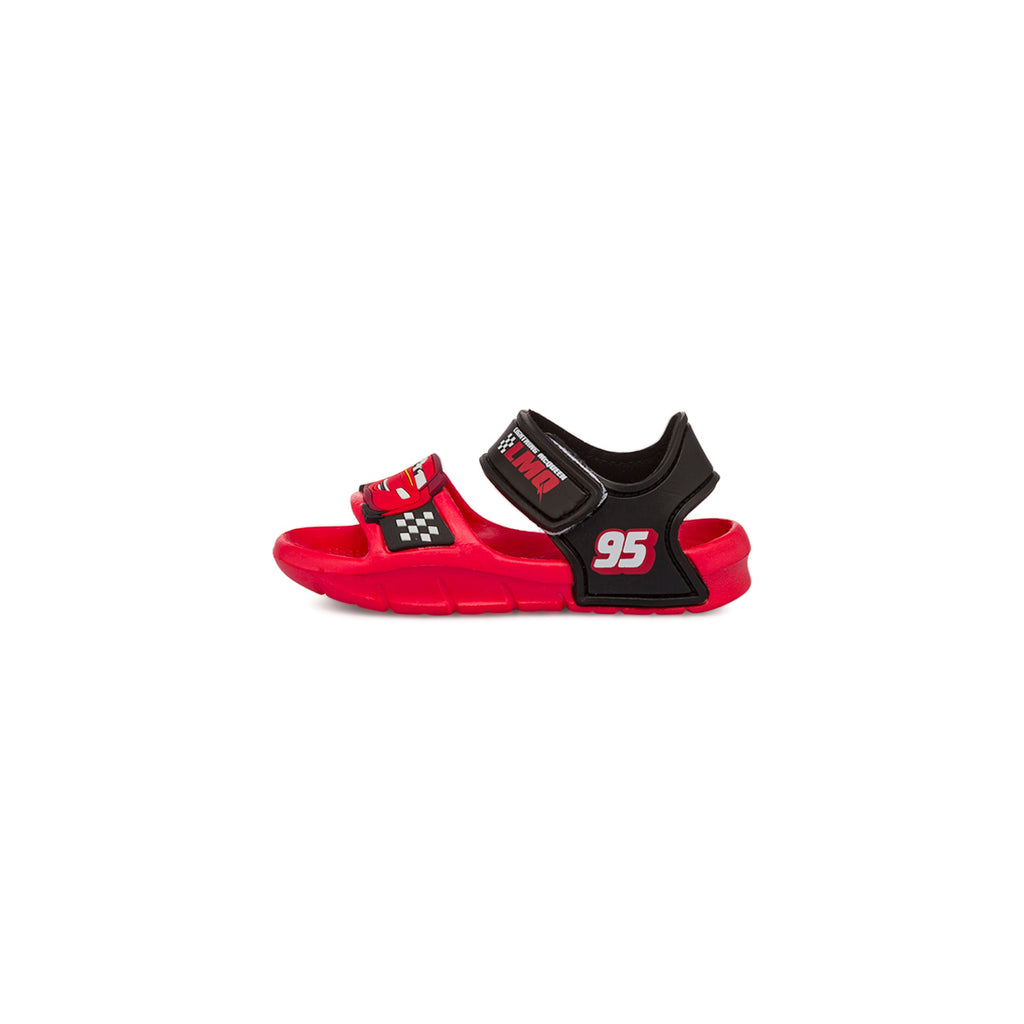 Sandali in gomma rossi da Bambino Cars con Saetta McQueen