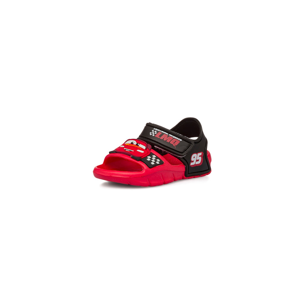Sandali in gomma rossi da Bambino Cars con Saetta McQueen