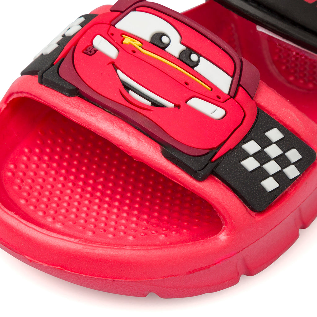 Sandali in gomma rossi da Bambino Cars con Saetta McQueen