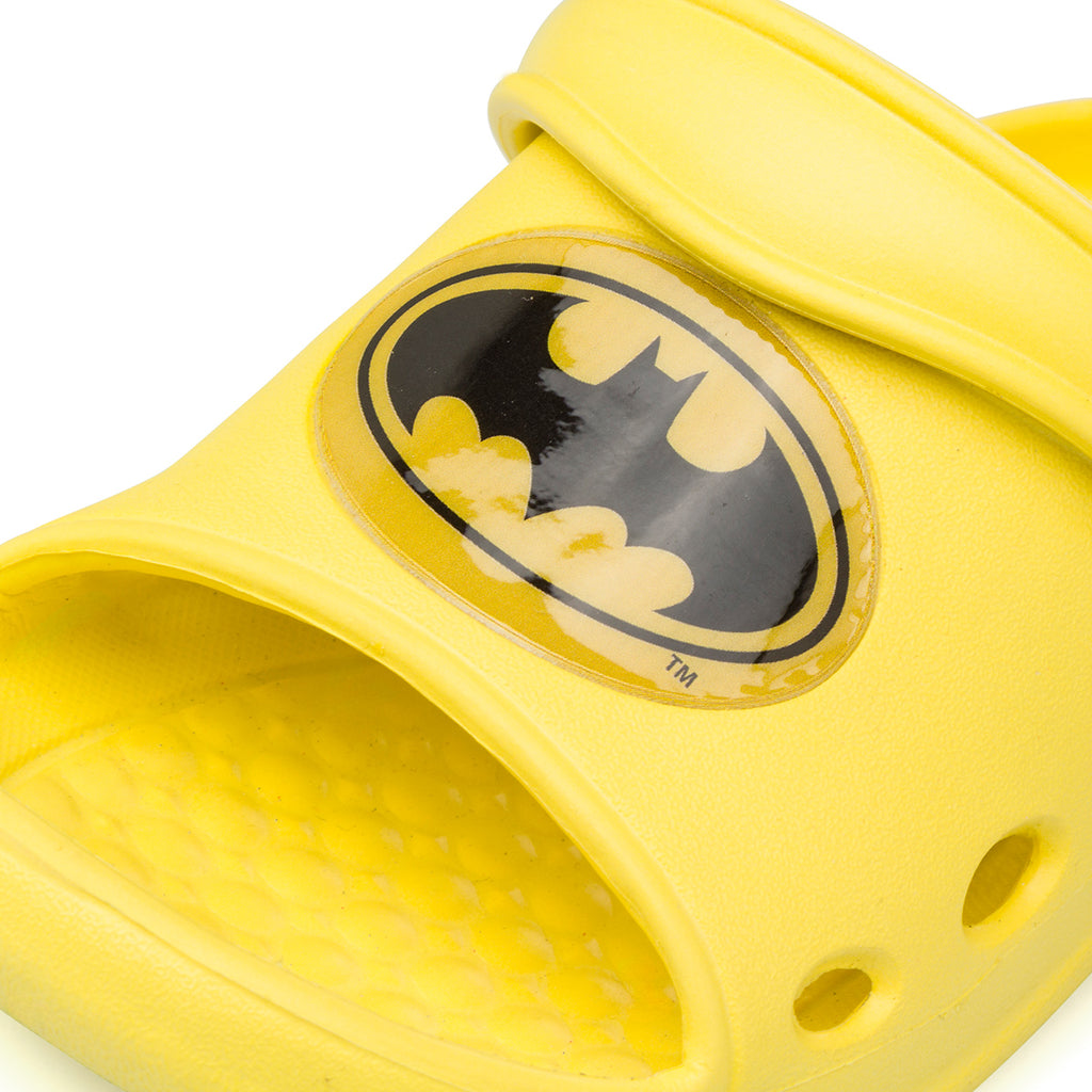 Ciabatte Gialle da Bambino con logo frontale Batman