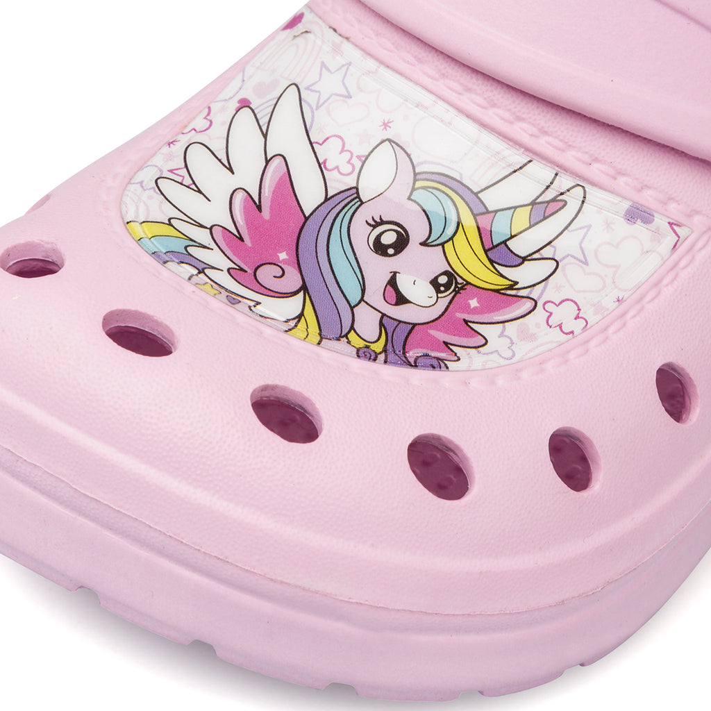 Ciabatte Sabot rosa da Bambina con unicorno Unicorno